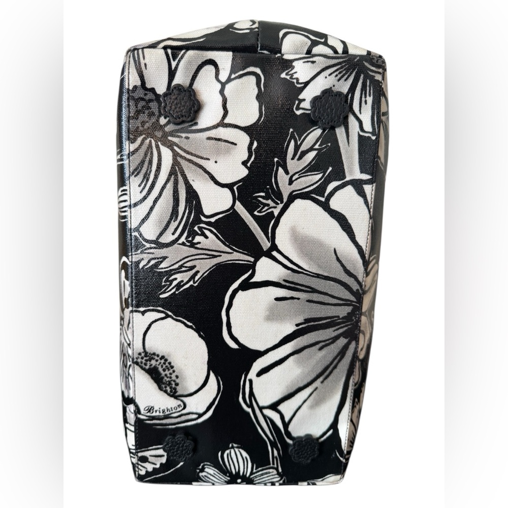 Brighton Floral Botanika Tote in Black & White EUC - Picture 8 of 12